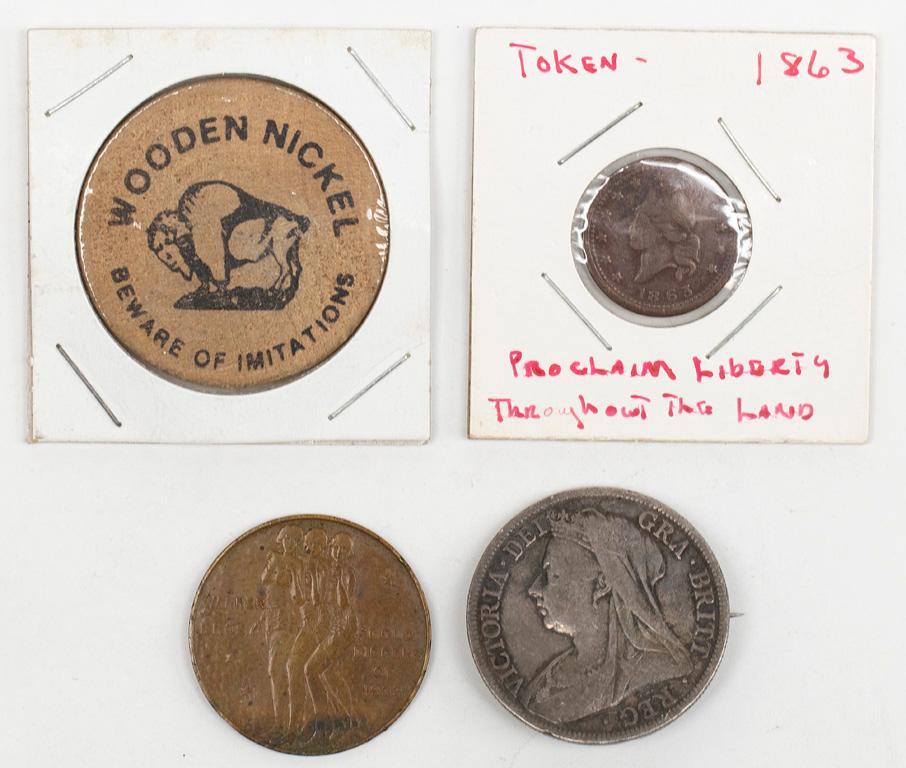 A Group of Tokens and Commemorative Coins (1 of 2)