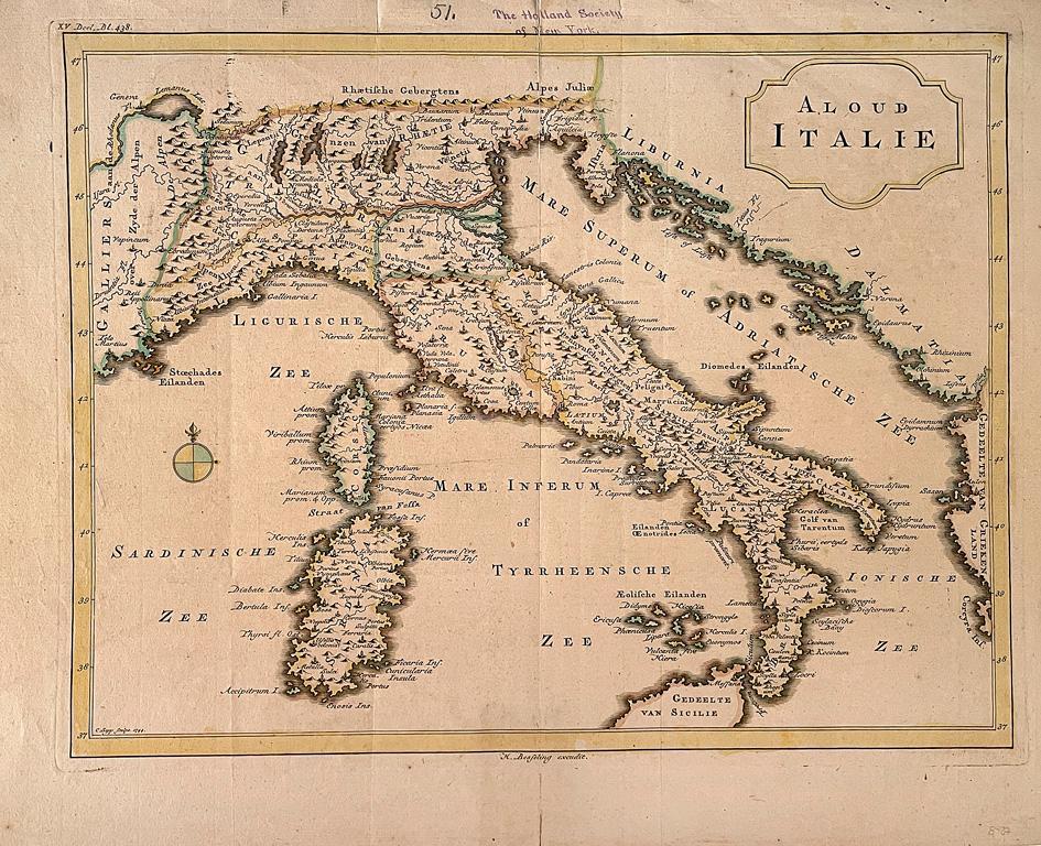 An 18th Century Map Engraving of Italy by Hermanus Besseling (1 of 1)