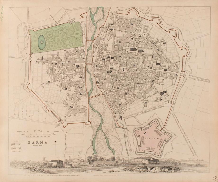 A Group of 7 Map Engravings of Italian Cities by Nicholson (1 of 7)