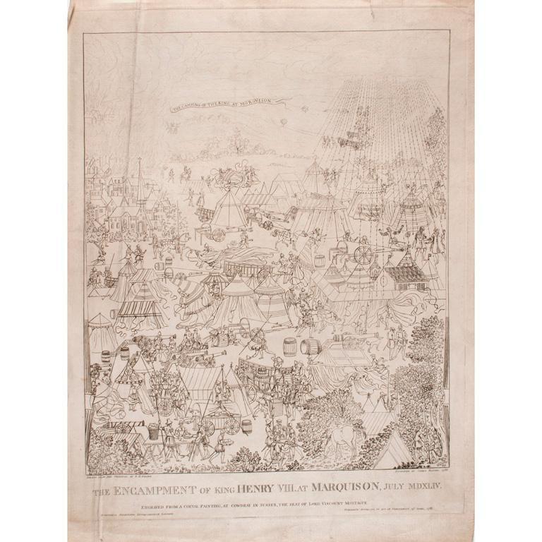 The Encampment King Henry VIII at Marquison Engraving J. Basire (1 of 1)
