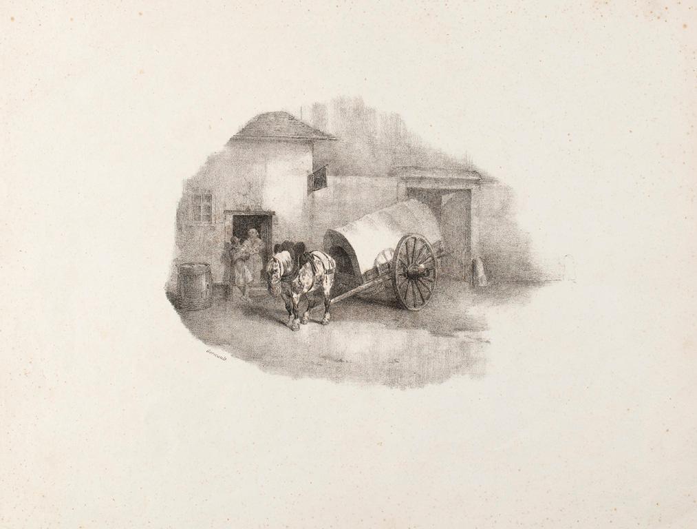 Equestrian Lithograph by Jean Louis Theodore Gericault (French, 1791-1824) (1 of 2)