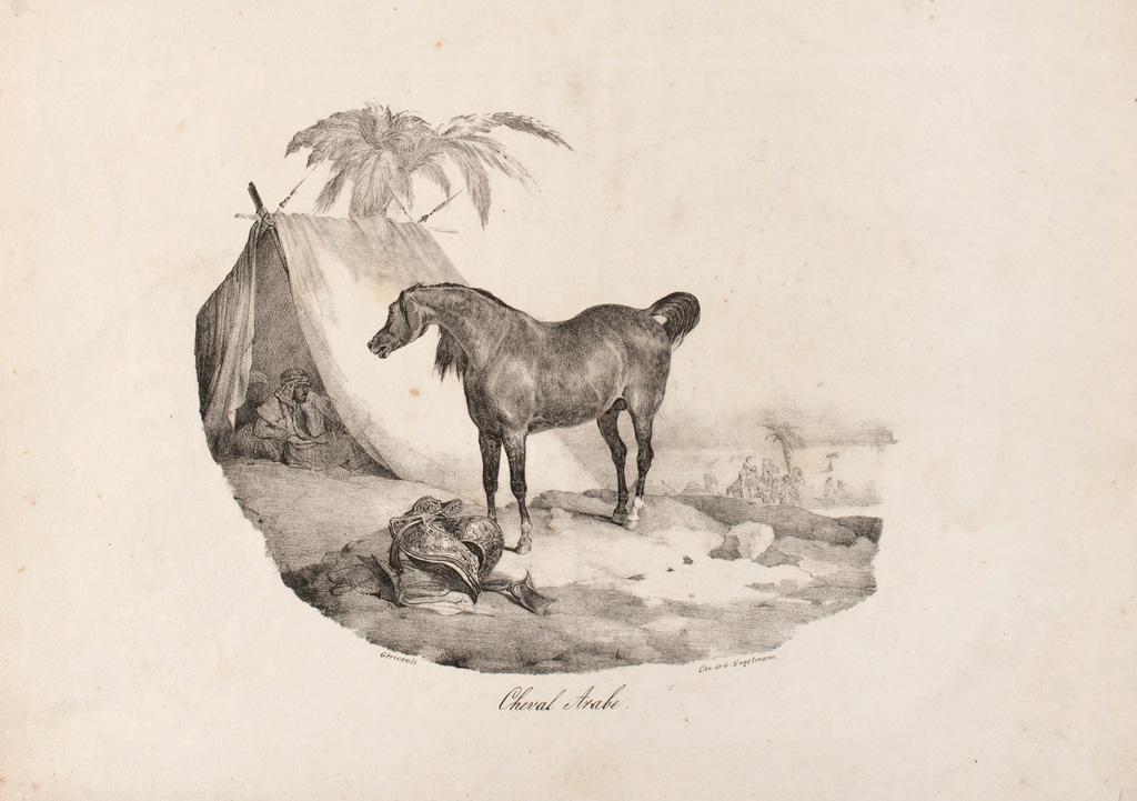 Equestrian Lithograph by Jean Louis Theodore Gericault (French, 1791-1824) (1 of 2)