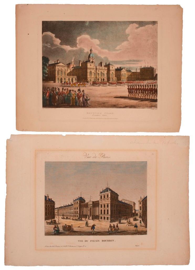 A Group of British and French Colored Engravings 19th Century (1 of 4)