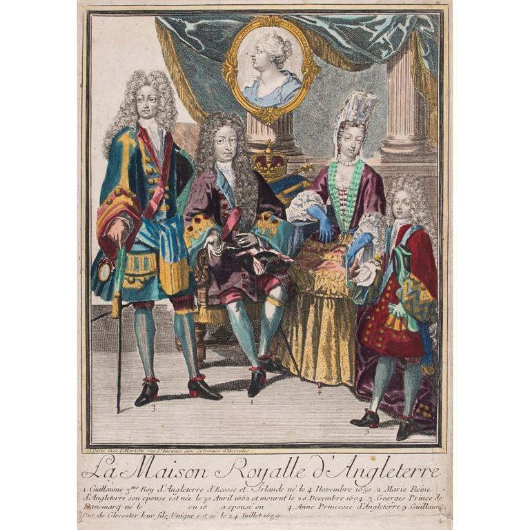 3 French German & English 18th Century Engravings of Royals (1 of 3)
