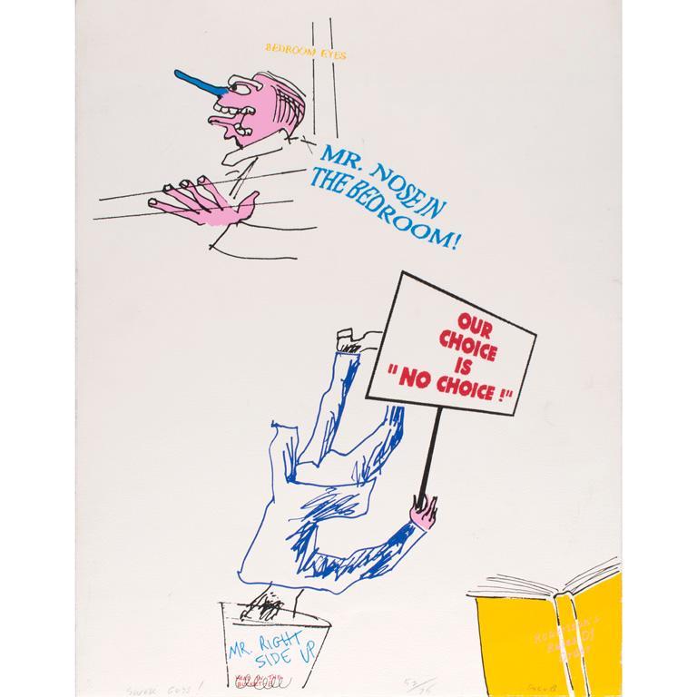 Colored Lithograph on Paper by Leon Golub (American 1922-2004) (1 of 3)