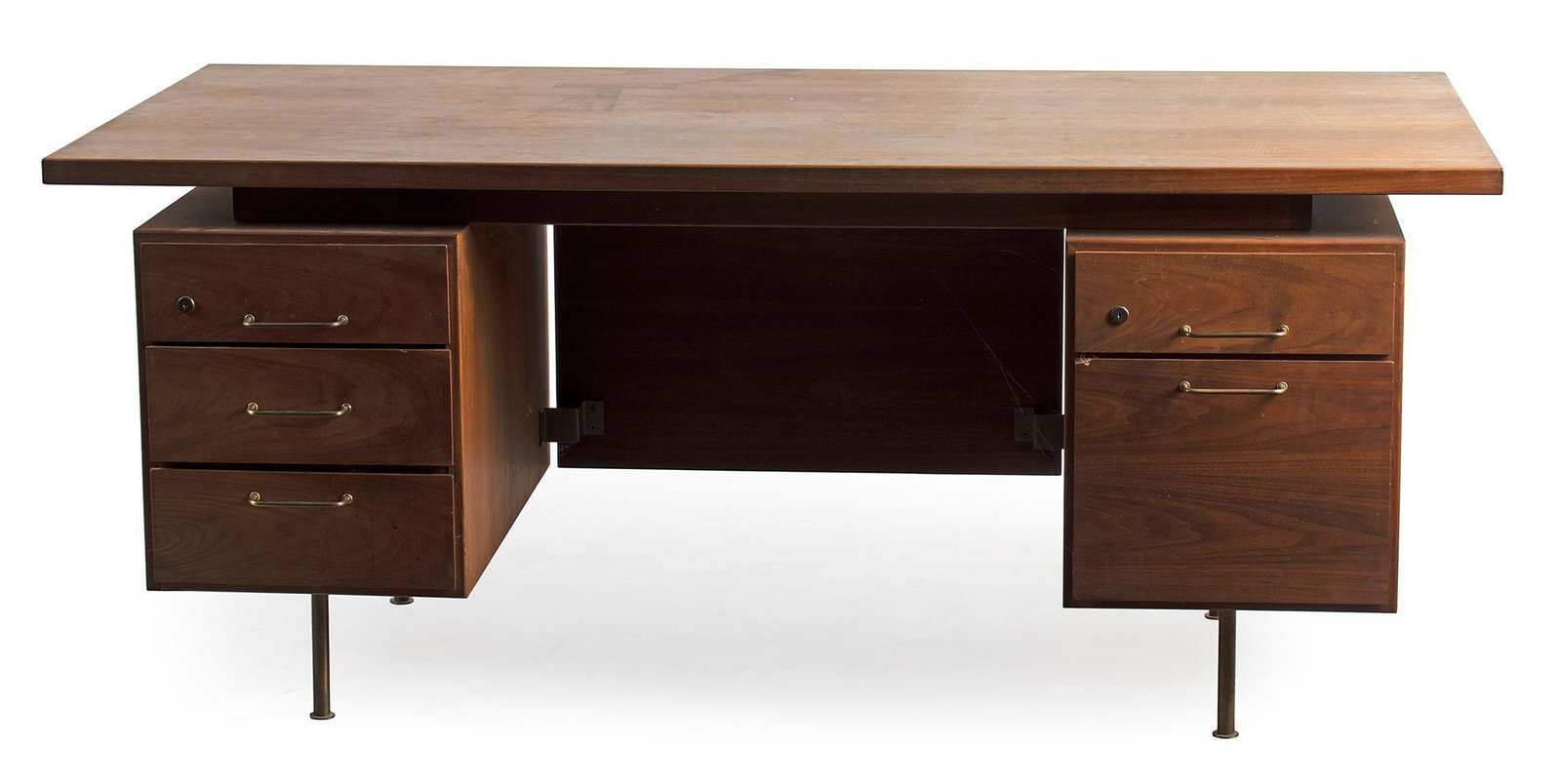 A Jens Risom Mid Century Modern Teak Executive Desk (1 of 4)