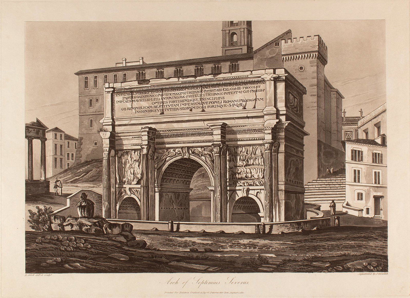 A Group of 3 Aquatint Engravings by Henry Abbott (1831-1927) (1 of 5)