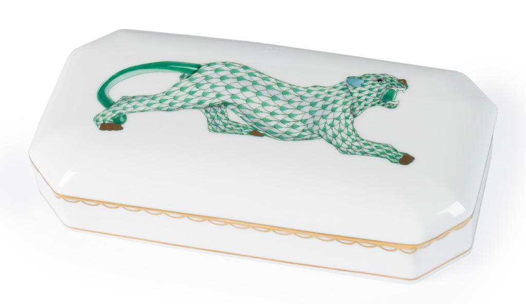 A Herend Porcelain Hand Painted Dresser Box (1 of 3)