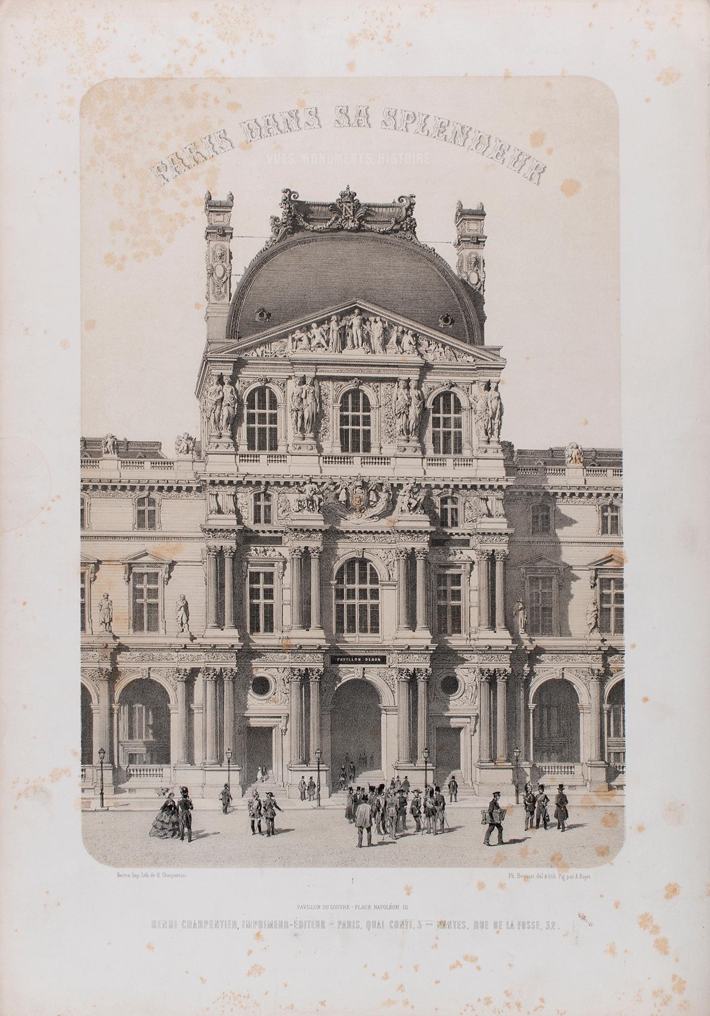 Paris Dans Sa Splendeur Historie 35 lithographs lithos by Gustave Janet 1861 published by Henri (1 of 8)