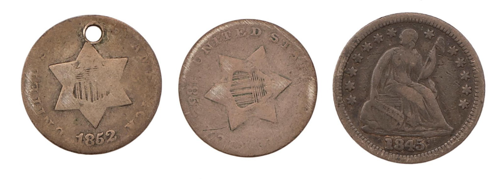 Three 19th Century United States Coins (1 of 2)
