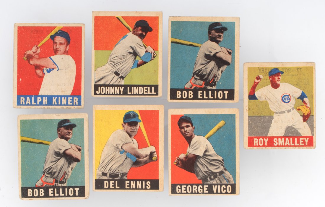 A Group of 1948 & 1949 Leaf Gum Co. Baseball Cards (1 of 2)
