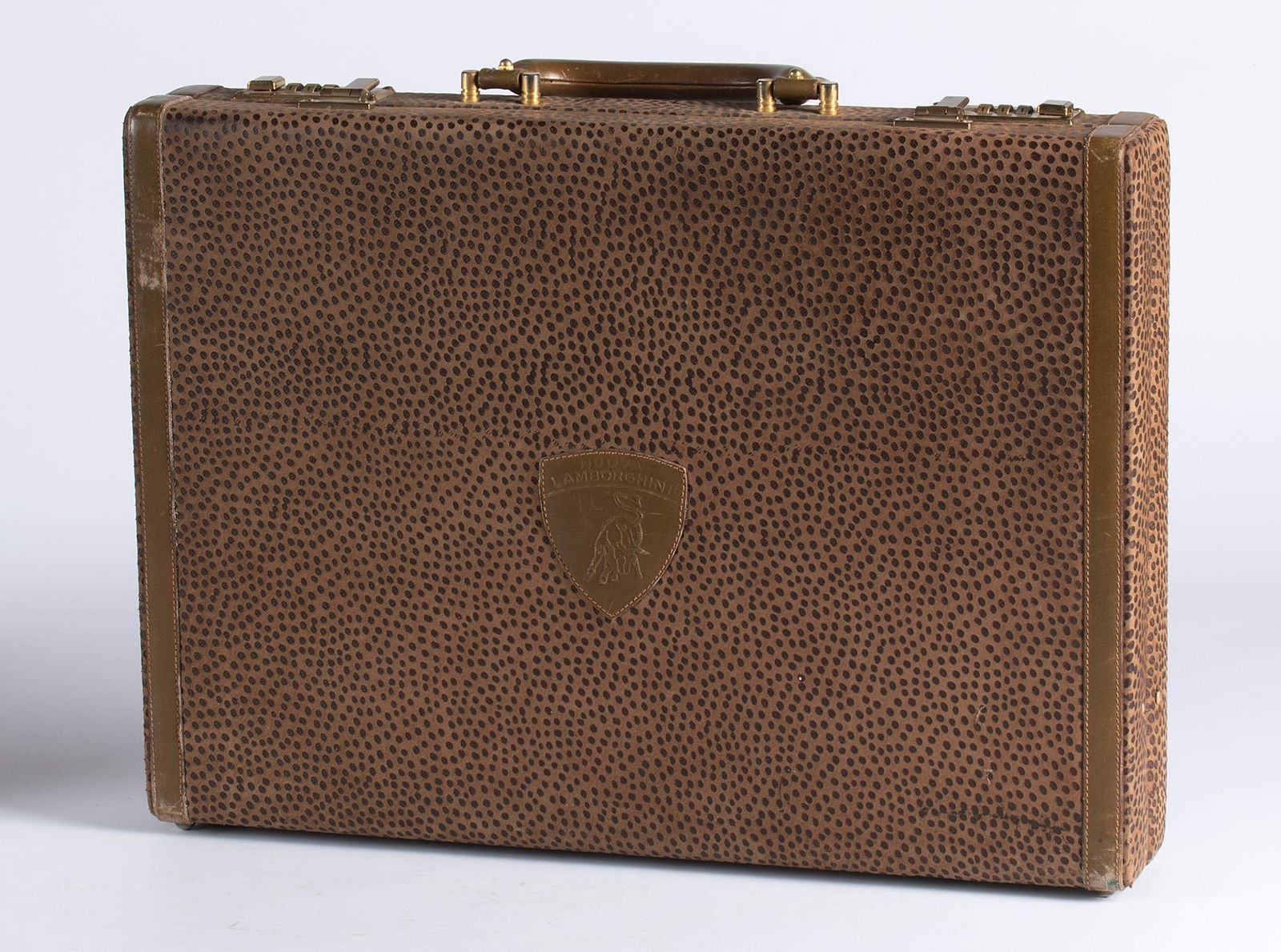 A Vintage Ostrich Leather Lamborghini Brief Case (1 of 3)