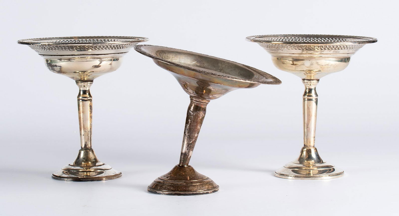 Group of Three Sterling Compotes (1 of 4)