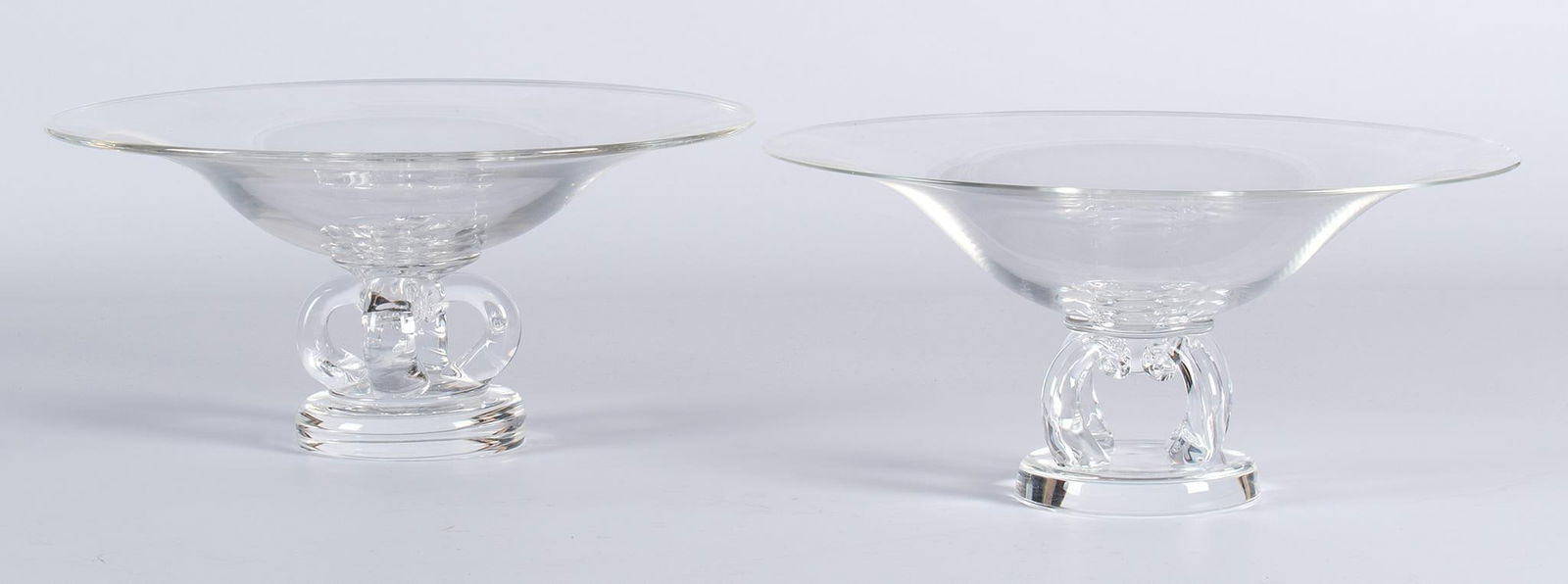 Two Steuben Glass Footed Compotes (1 of 2)