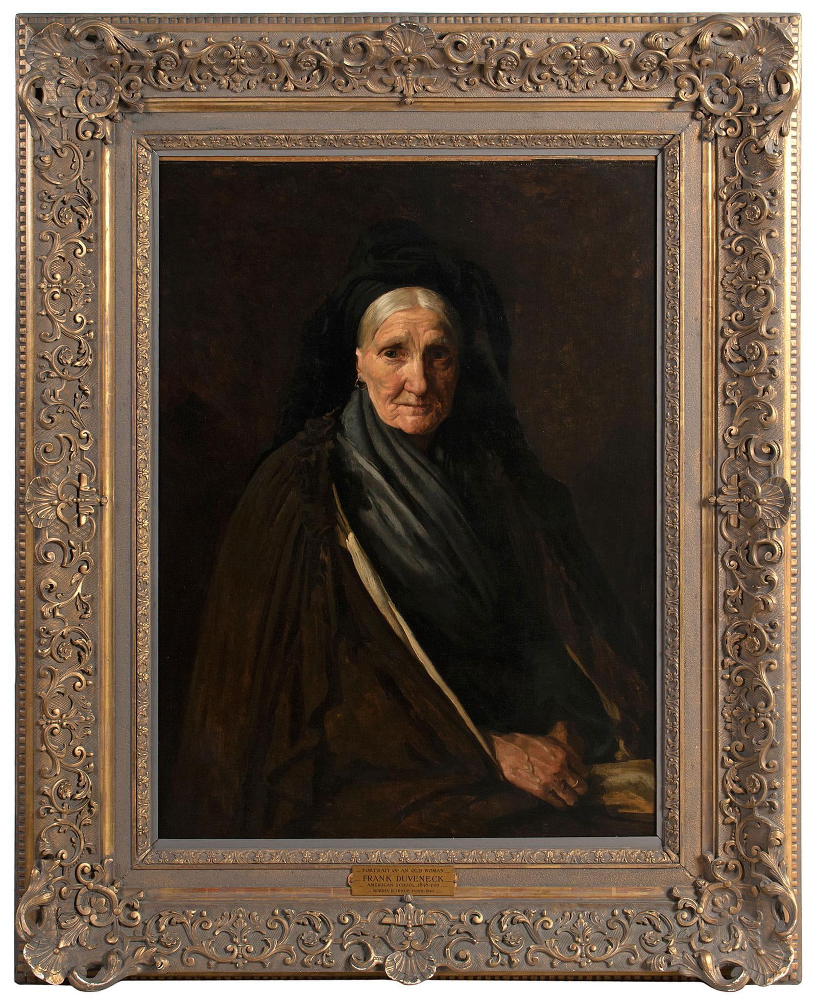 Portrait of an Old Woman Attributed to Frank Duveneck (1848-1919) (1 of 9)