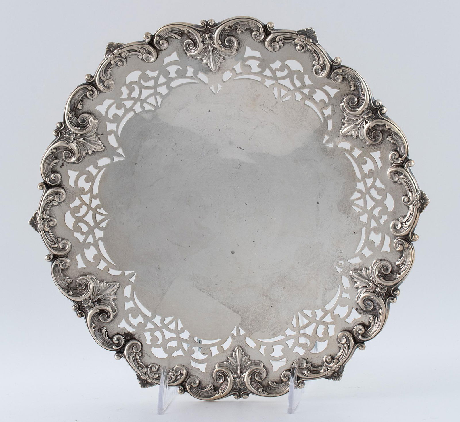 A Gorham Sterling Silver Footed Tray (1 of 2)
