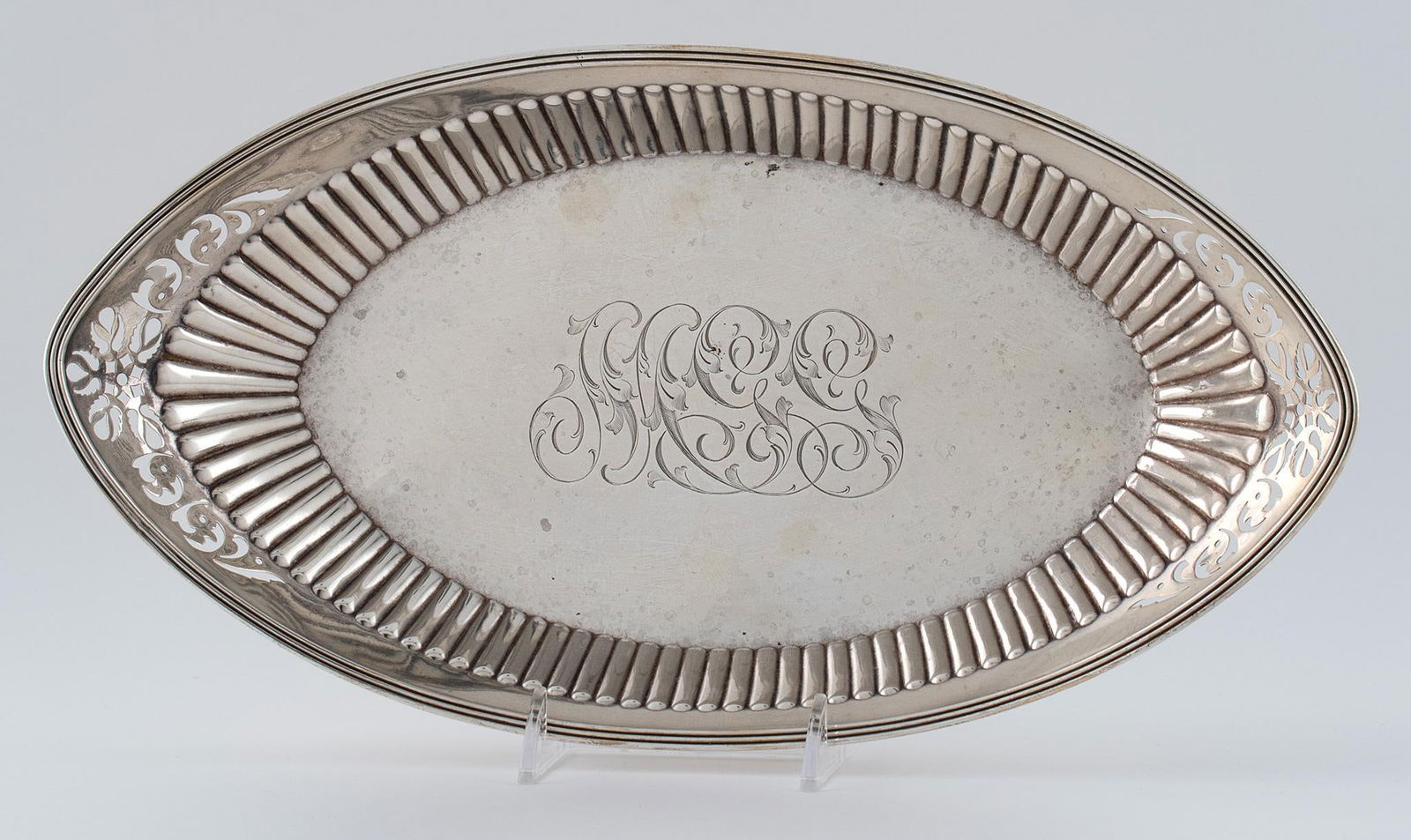 A Pierced Sterling Silver Dish by Gorham (1 of 2)