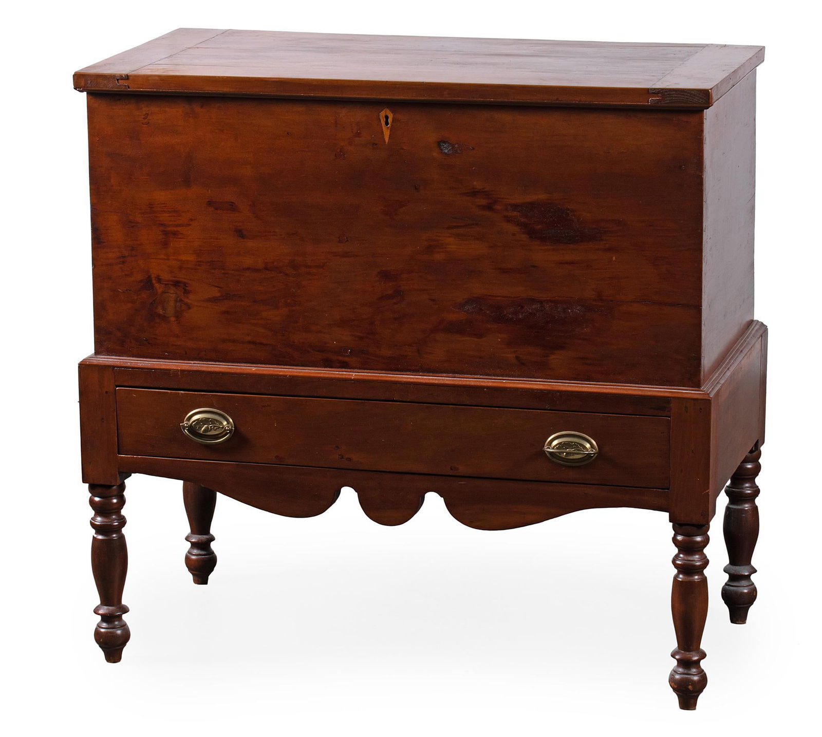 A Southern Cherrywood Sugar Chest on Stand (1 of 4)