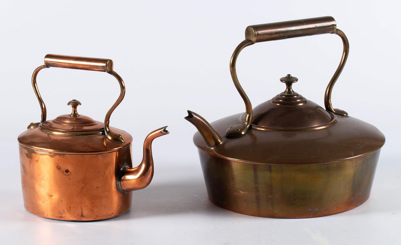 Two American Copper Tea Kettles (1 of 3)