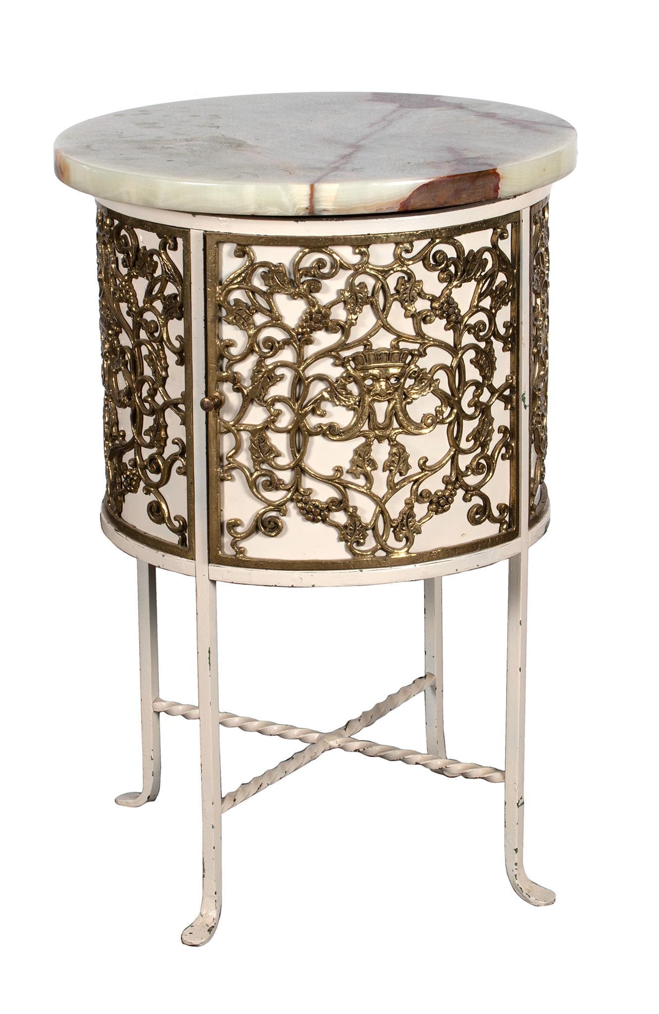 Oscar Bach Marble Top Parlor Table (1 of 3)