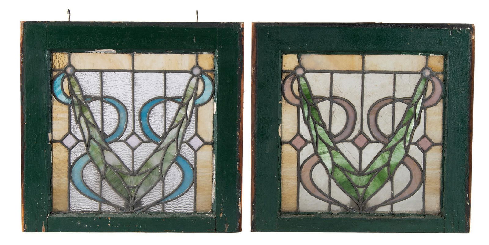 A Pair Of Stained Glass Windows From Scranton University Auction