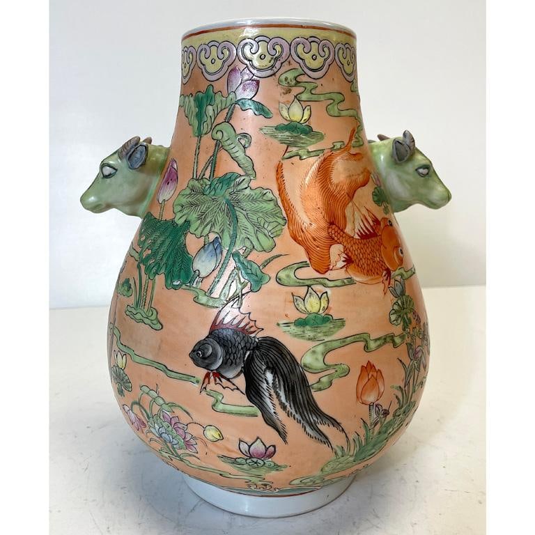 A Chinese Polychrome Republic Period Vase (1 of 4)
