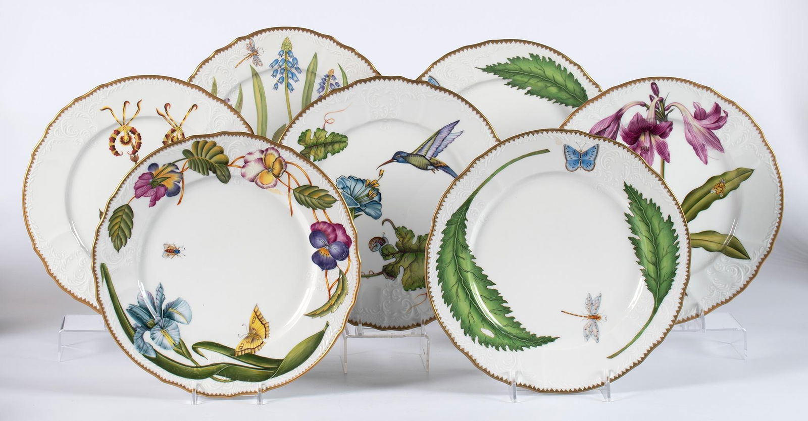 A Group of Anna Weatherley Porcelain Dinner Plates (1 of 3)