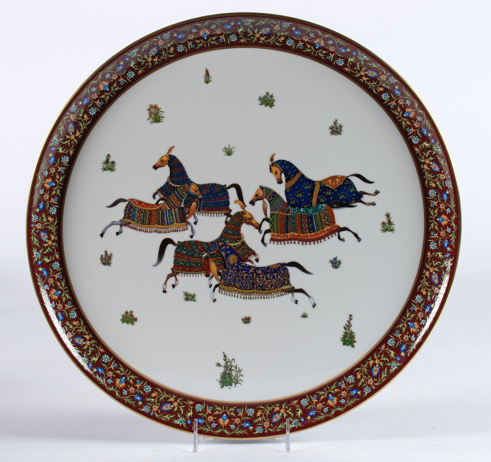 Hermes Tray or Charger in Cheval D'Orient Pattern (1 of 5)