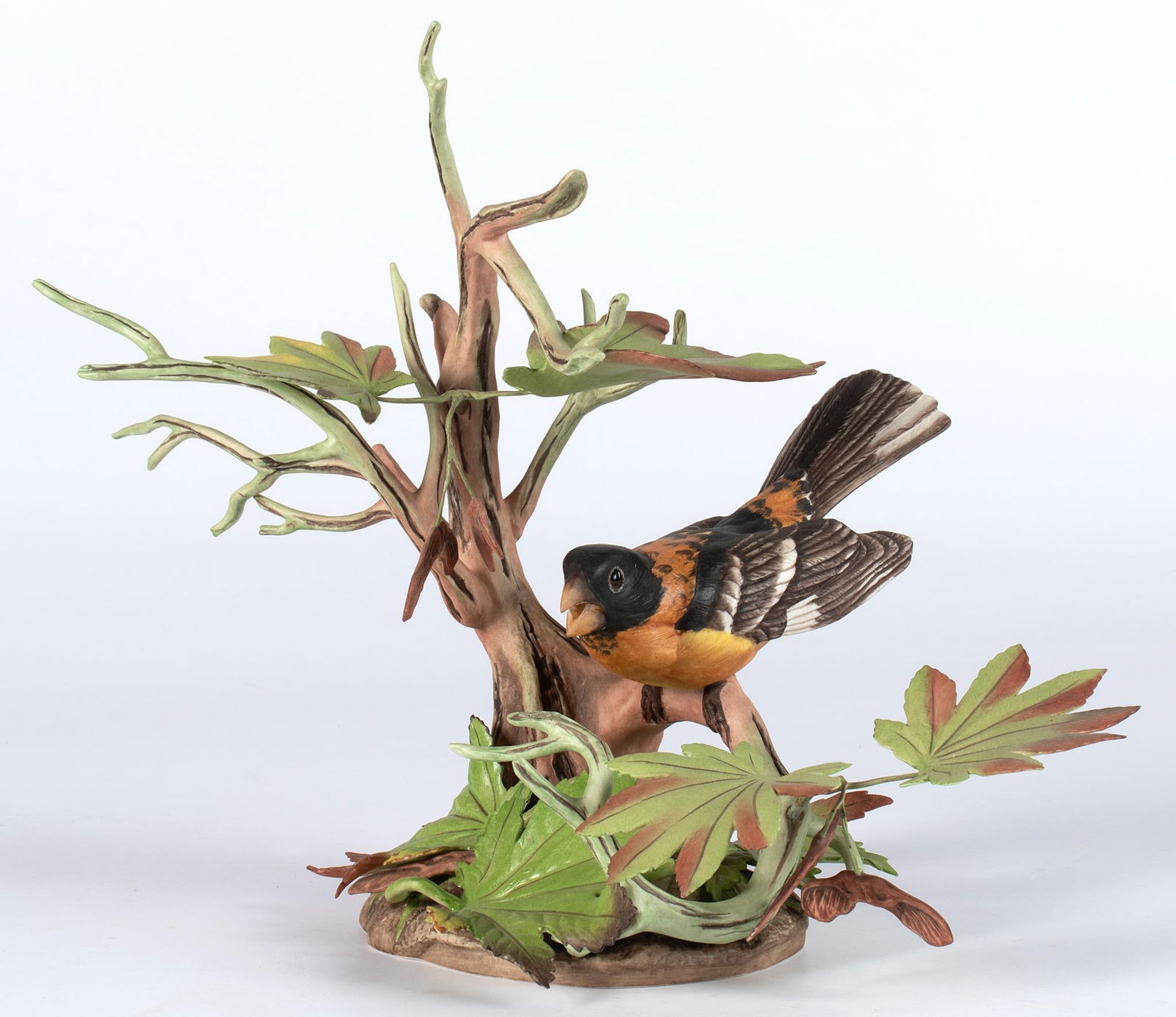 Boehm Ornithology Porcelain Sculpture of a Blackheaded Grosbeak (1 of 5)