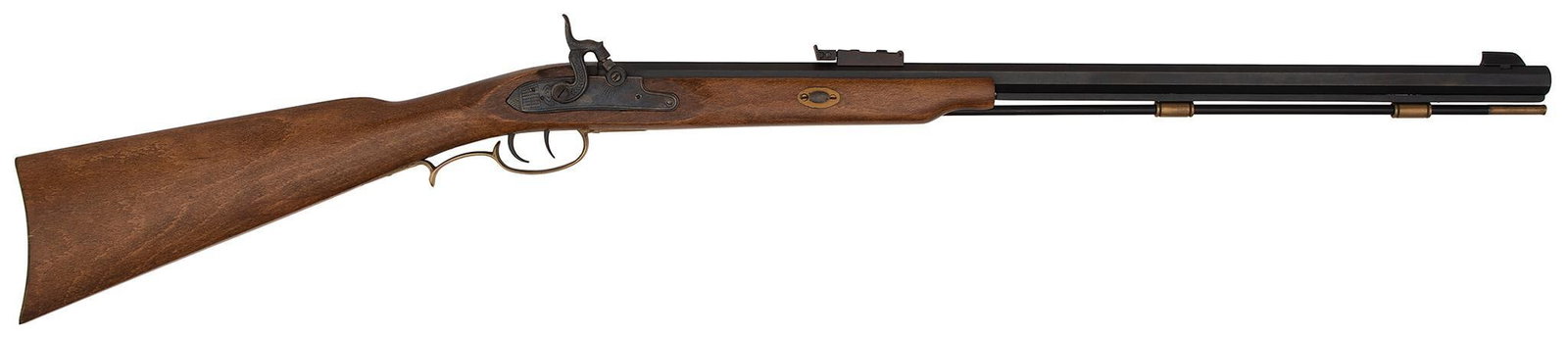 Half Stock Percussion Squirrel Rifle BY CVA: .32 caliber, 25" barrel, Walnut stock. Overall excellent.