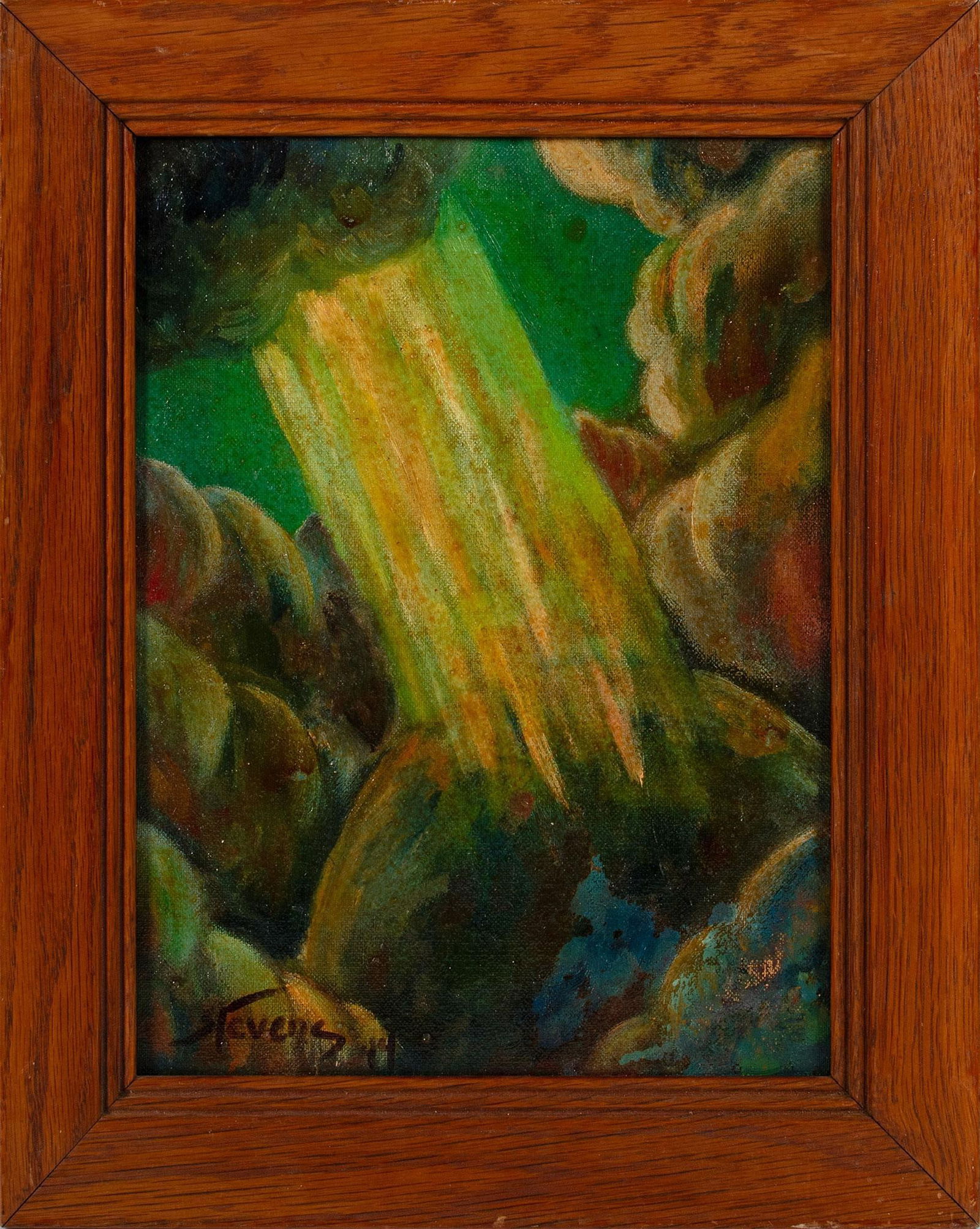 Rolling Clouds Oil Landscape by Will Henry Stevens (New Orleans, 1881-1949) (1 of 2)