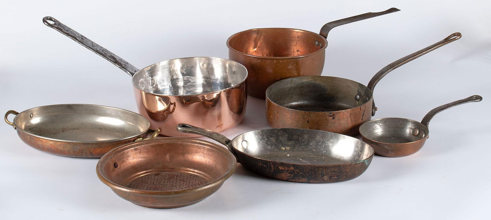 A Grouping of Early Copper Pots (1 of 3)
