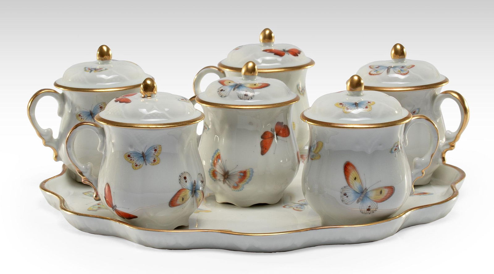 French Limoges Butterfly Pattern Tea Set (1 of 3)
