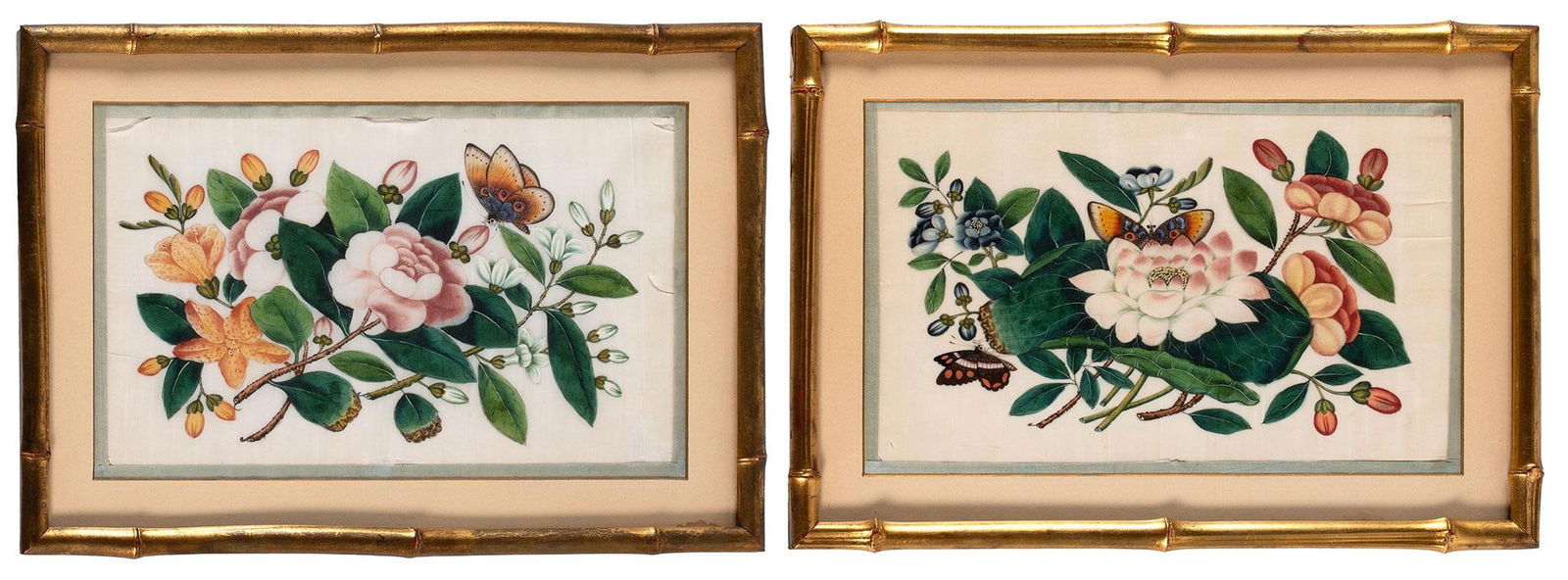 Group of 6 Floral Watercolors on Rice Paper (1 of 3)