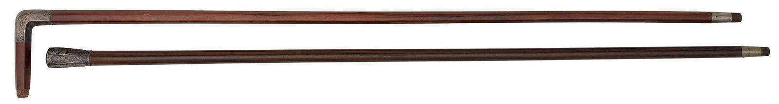 Two Sterling Handled Personalized Walking Canes (1 of 3)