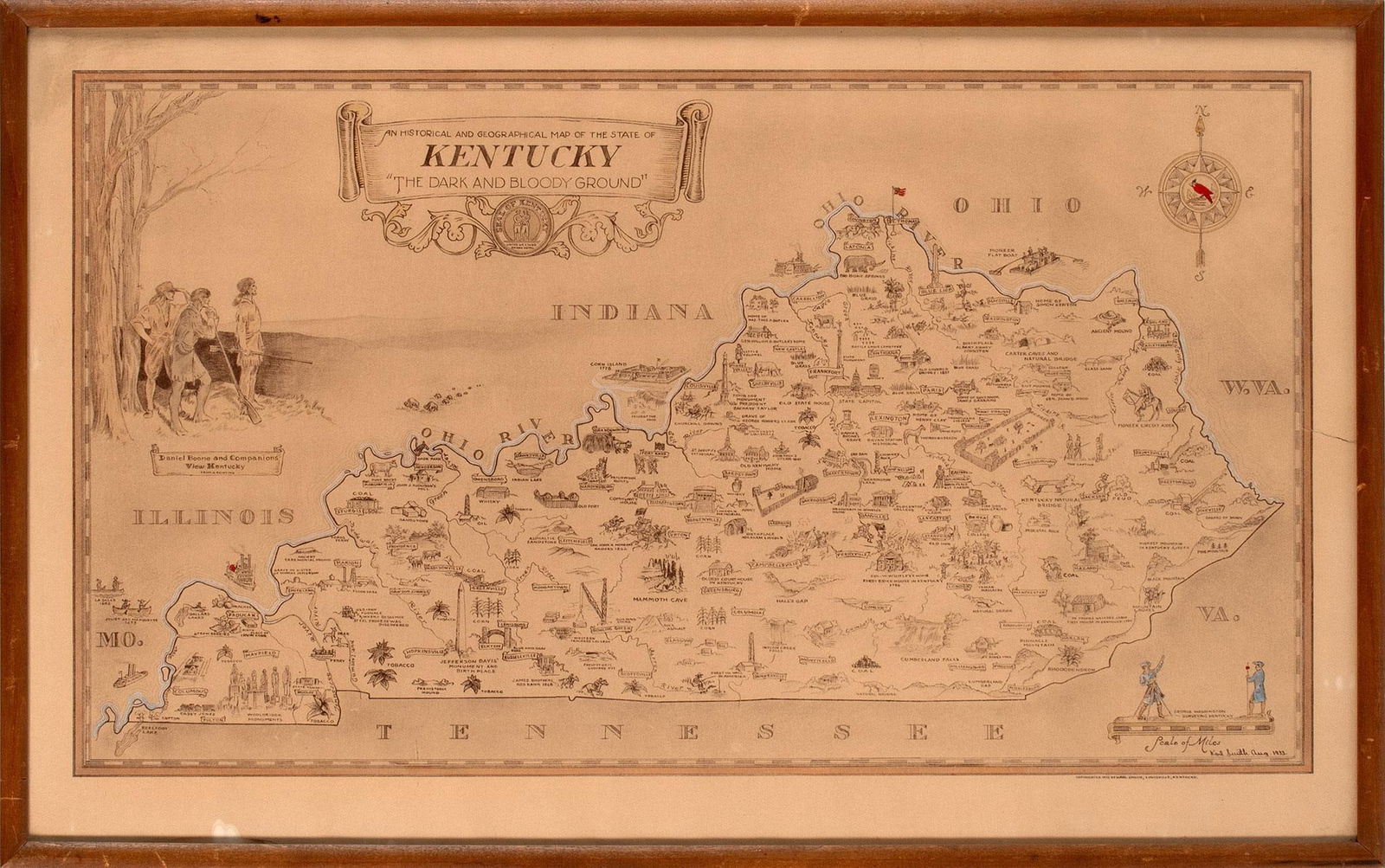 Historical Map of the State of Kentucky by Karl Smith (1 of 1)
