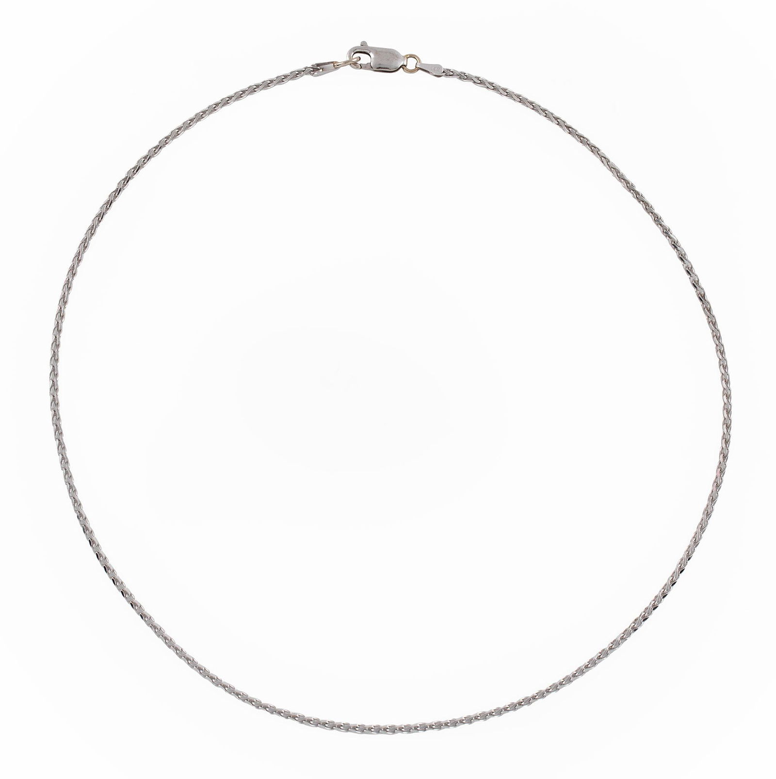 A 14k White Gold Rope Chain Necklace (1 of 2)