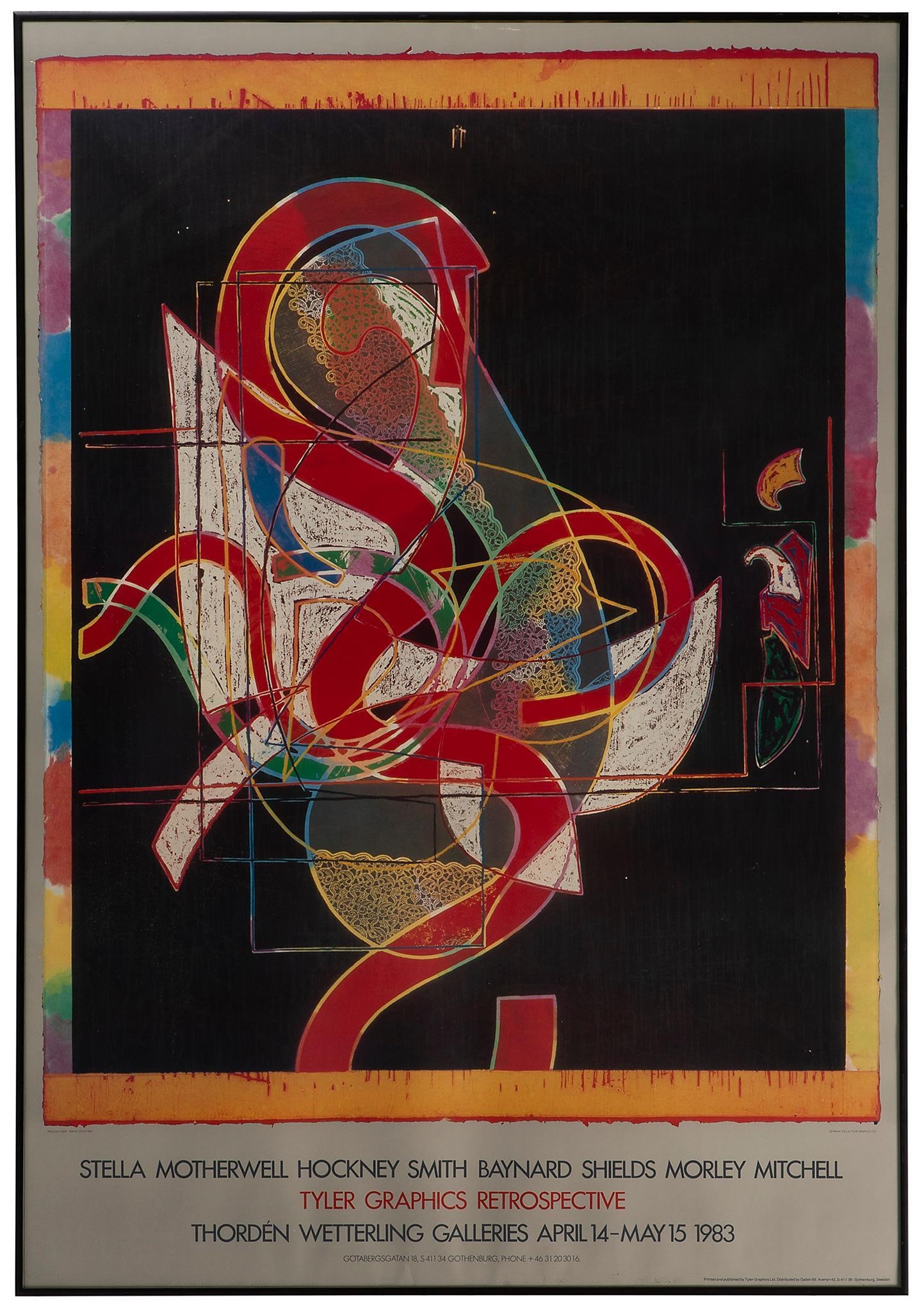 Pergusa Three Frank Stella Tyler Graphic Retrospective Poster (1 of 2)