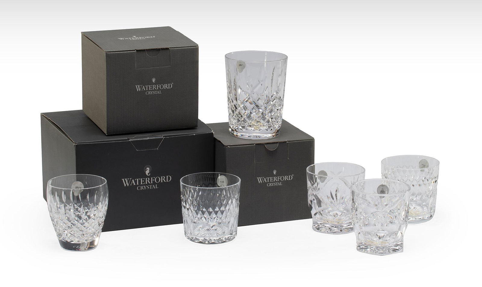 A Group of 17 Waterford Crystal Drinkware Tumblers (1 of 2)