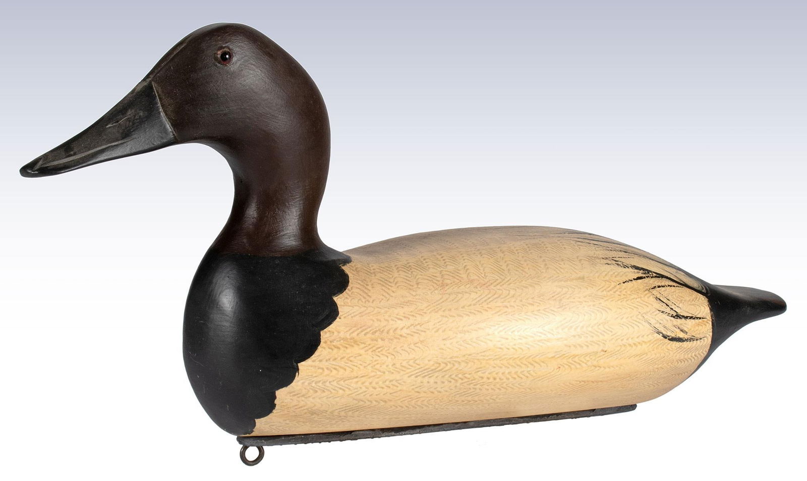 A Charles Moore Copy of Bert Graves Canvasback Drake Duck Decoy (1 of 4)