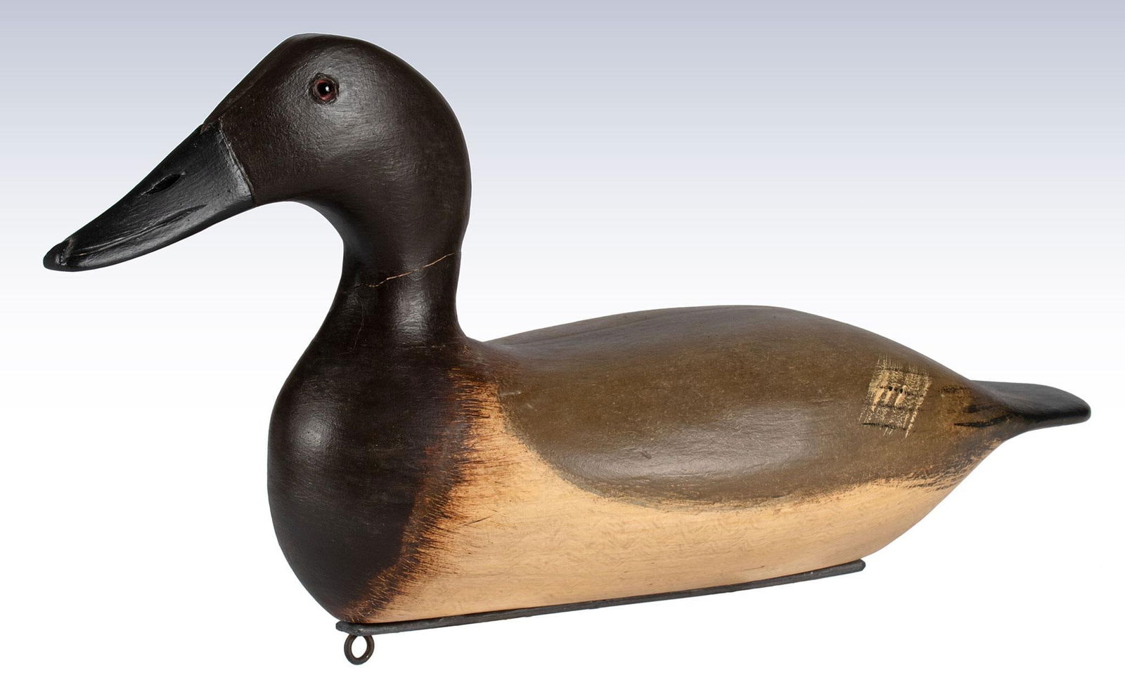 A Canvasback Hen Duck Decoy by Charlie Moore Copy of a Bert Graves (1 of 4)