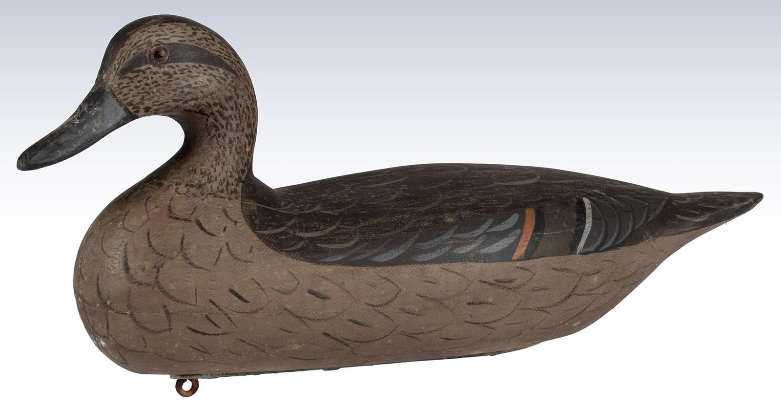 A Carved and Painted Decoy by Charlie Moore Copy of a Charles Henry Perdew (1 of 4)