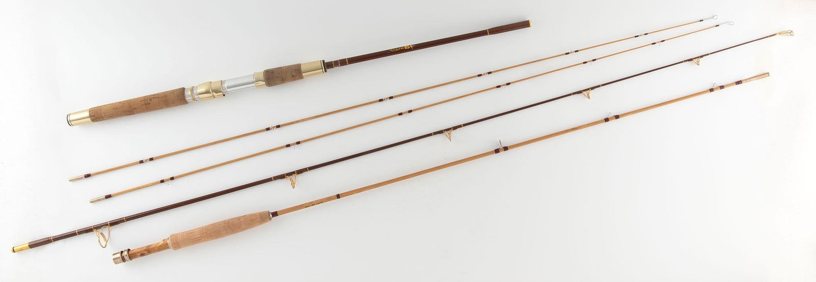 Lot of 2 Consisting of One (1) Zhus Rod Co. Bamboo Fly Rod and One (1) Garcia Conlon Fly Rod (1 of 2)