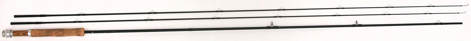 Powell Fly Fishing Rod: A Powell Troutmaster IM6 5-6-7wt fly fishing rod. Having a graphite rod, cigar handle and wood seat. In sleeve and rod case. Overall like new condition.