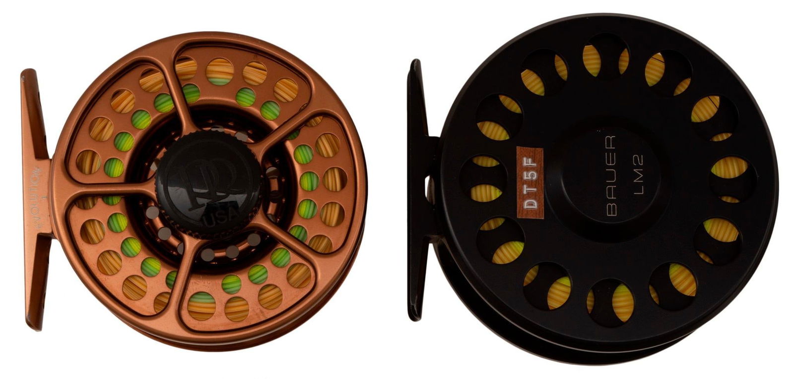 Lot of (2) Two Fly Reels Consisting of Ross Evolution 1 and a Bauer LM2 (1 of 3)