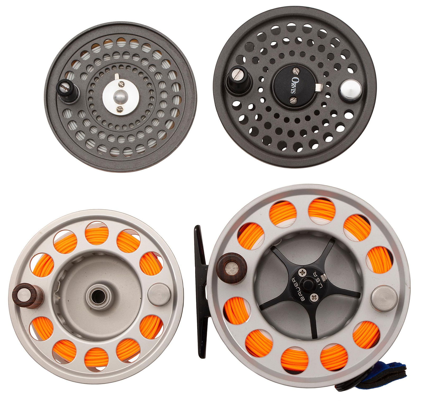 A Group of 4 Fly Fishing Reels (1 of 2)
