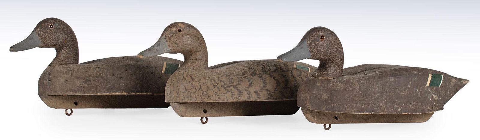 Three Mallard Hen Painted Duck Decoys (1 of 3)