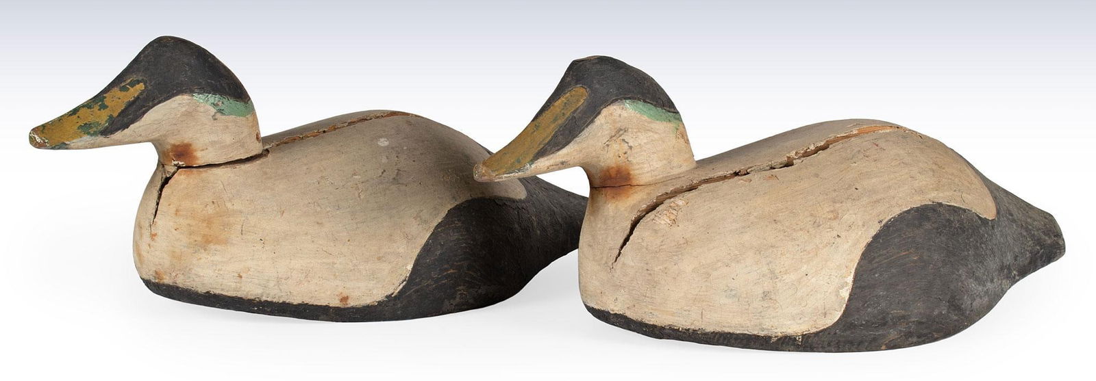 Pair Large Painted Duck Decoys (1 of 3)