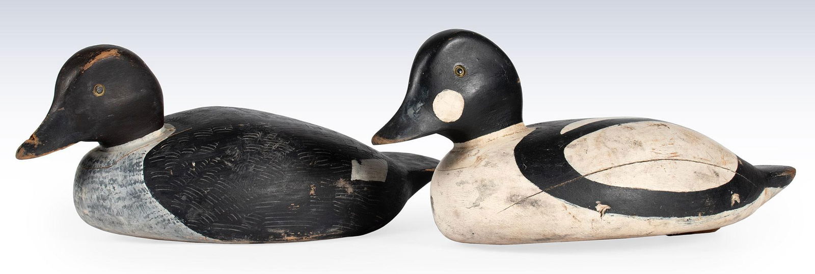 Two Painted Antique Duck Decoys (1 of 3)