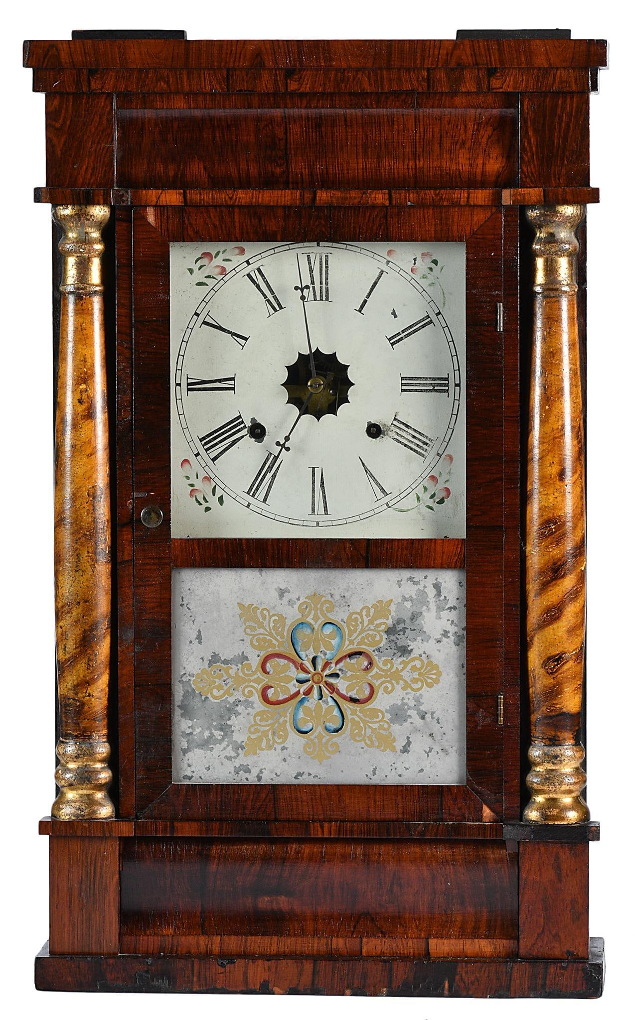A Waterbury Clock Co. Grain Painted Mantel Clock (1 of 6)